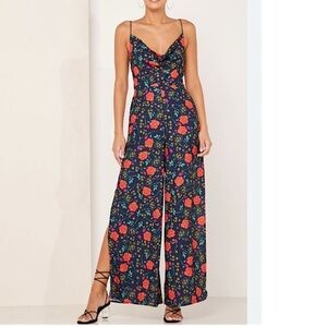 Finders Keepers New! Hana Floral Wide Leg Jumpsuit
